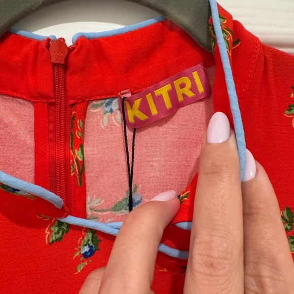 K1. Kitri Red Harlow Rosebud Mini Dress - Picture 5 of 10